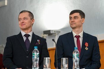 Сергей Рыжиков поблагодарил коллектив за успешный космический полет