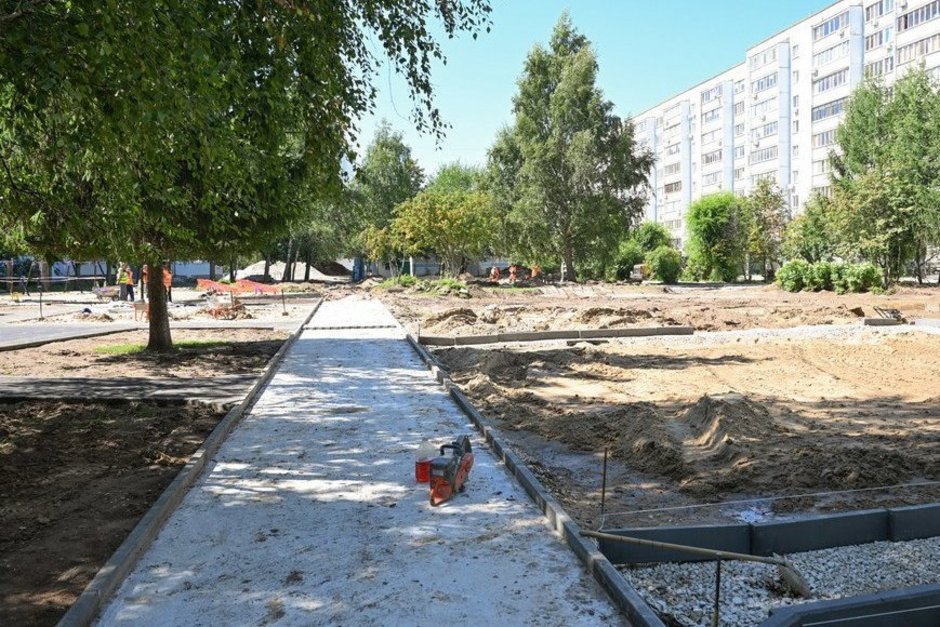 В Казани капремонт дворов по программе «Наш двор» завершен на 90%