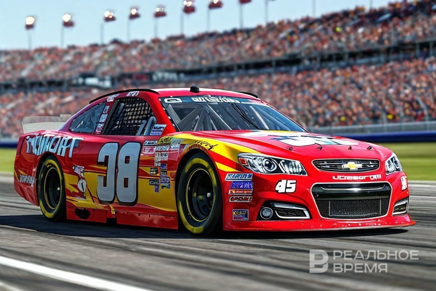 Автомобиль пилота NASCAR проехал на боку по стене трека на скорости 320 км/ч