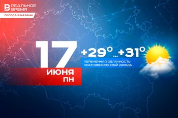В Казани сегодня до +31°С, локально пройдет кратковременный дождь