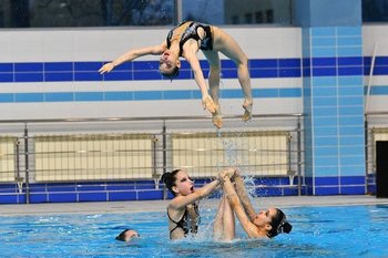 Синхронистки РФ взяли третье золото на этапе Кубка мира
