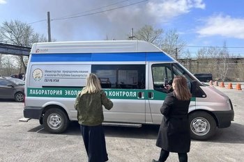 В Стерлитамаке проверили воздух после пожара в промзоне