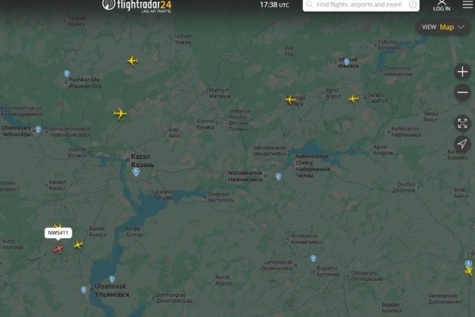 Как выглядит небо над Татарстаном после введения режима опасности БПЛА 31 декабря