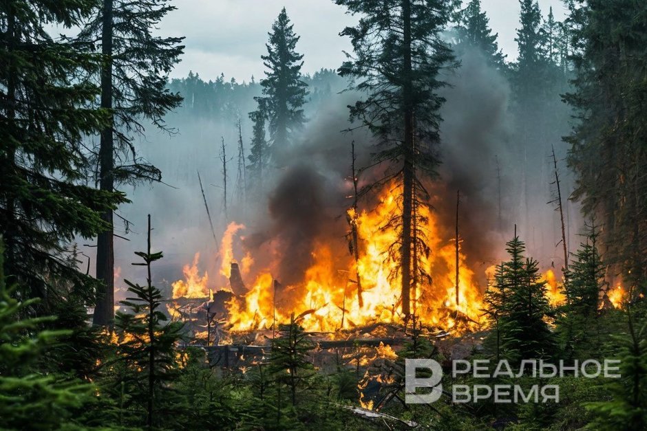 В России сокращается количество лесных пожаров