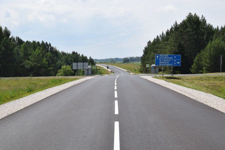 В Татарстане завершили ремонт дороги Муслюмово — Старое Саитово
