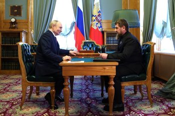 Путин провел встречу с Кадыровым