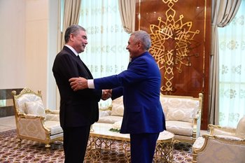 Минниханов встретился с Гурбангулы Бердымухамедовым в Туркменистане