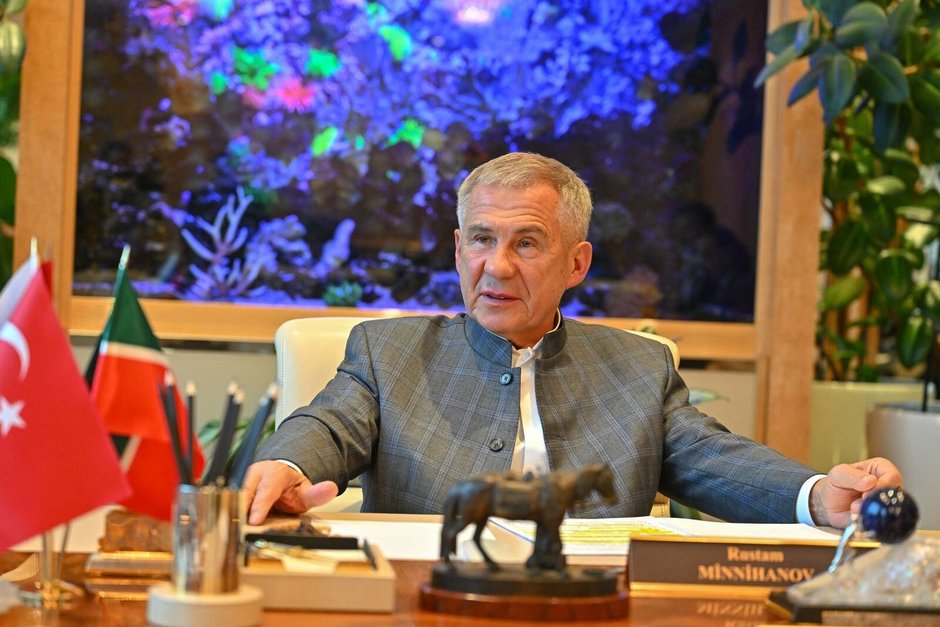 Минниханов обсудил с Экмекчибашы развитие сотрудничества Татарстана и Турции