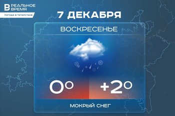 Сегодня в Татарстане ожидается до +2 градусов