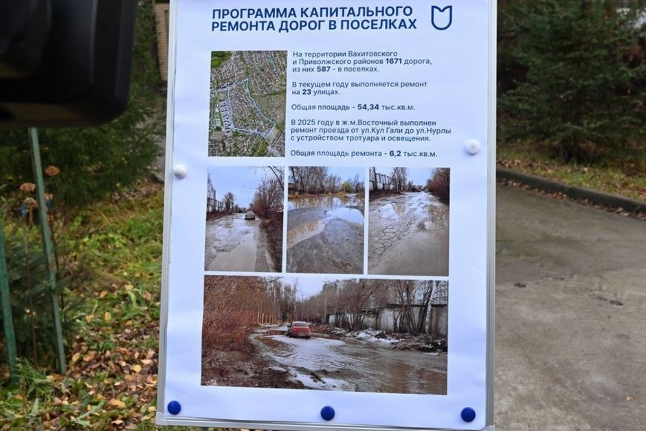 В Казани завершается программа ремонта поселковых дорог за 2 млрд рублей