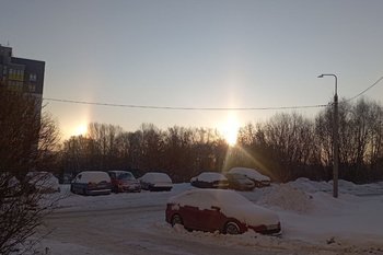 Казанцы заметили в небе над городом редкий природный феномен — паргелий