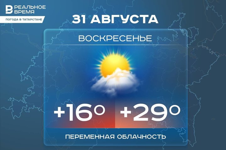 Сегодня в Татарстане будет до +29 градусов