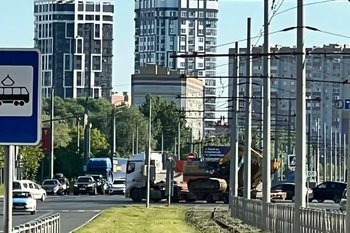 В Казани из‑за ДТП с большегрузом приостановлено движение трамваев и троллейбусов
