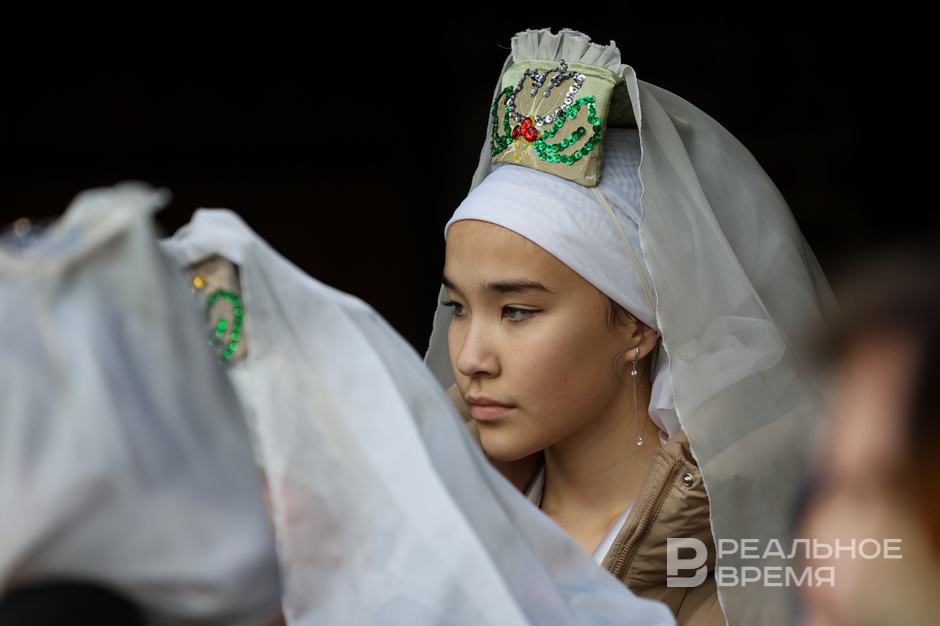 Татарская красавица на праздновании Дня гуся.
