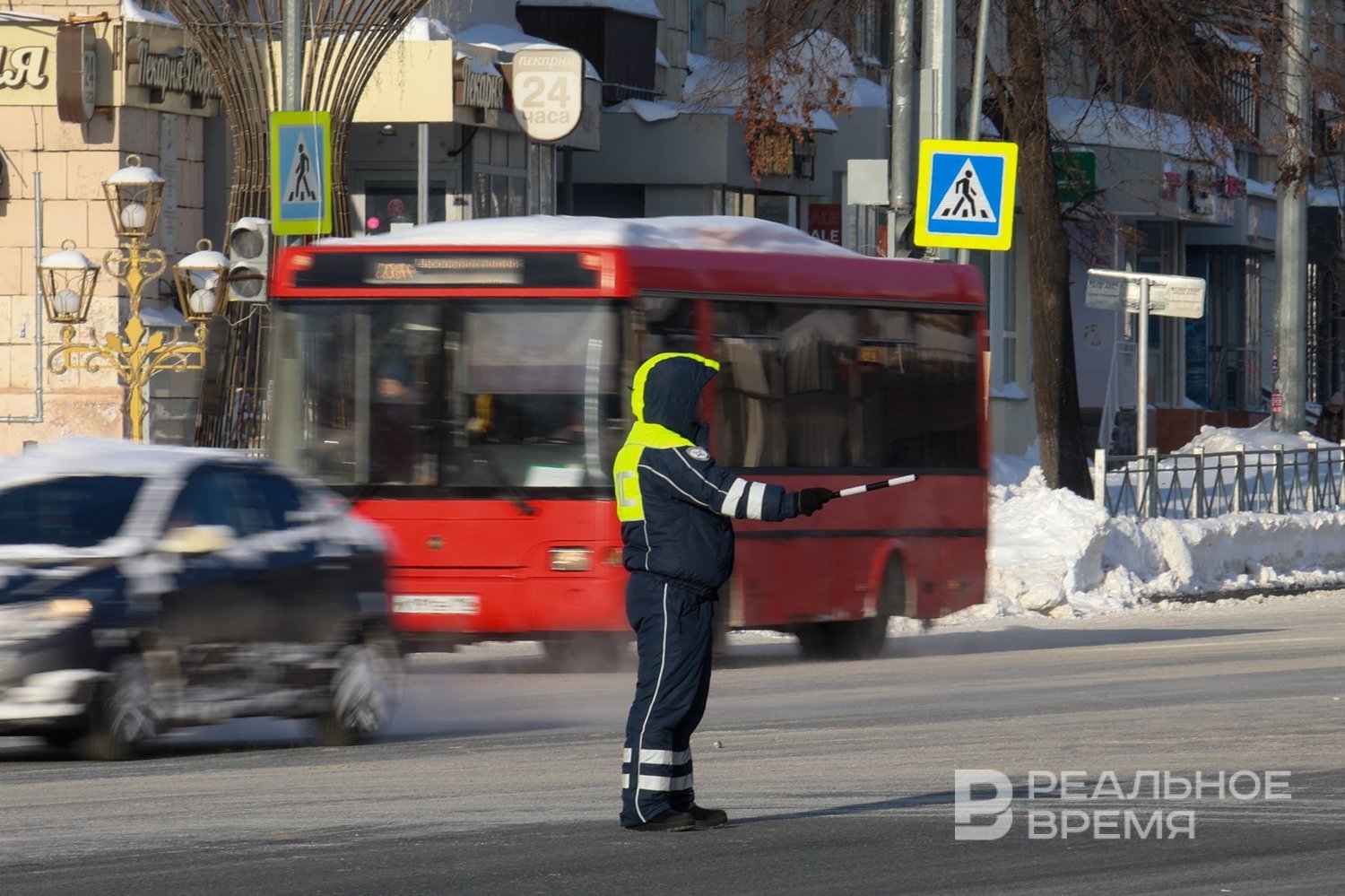 В ГИБДД Татарстана призвали водителей не садиться за руль из-за метели