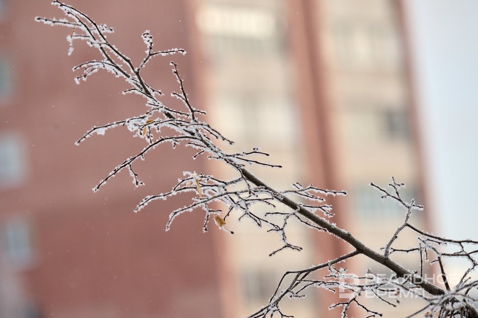 Сегодня в Татарстане ожидается до -7 градусов