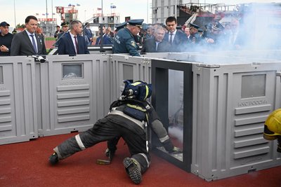 В Лаишево открылся учебный комплекс для пожарных и спасателей