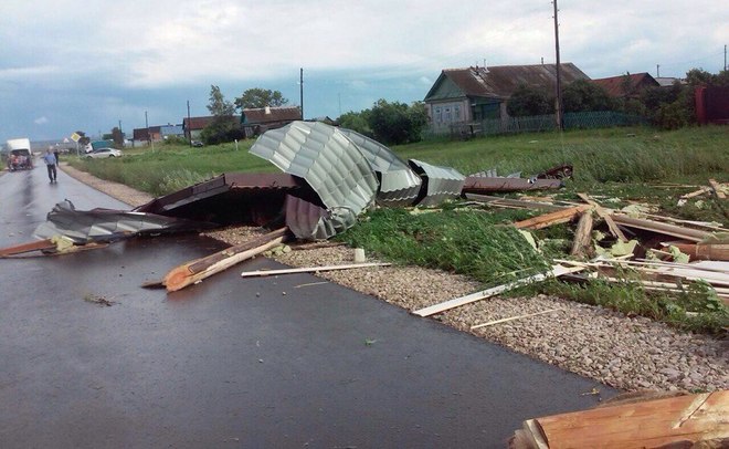 В Пестречинском районе РТ прошел ураган