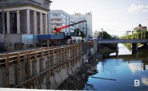 В Казани ремонт подпорной стены на Булаке планируют завершить к сентябрю