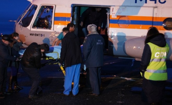 В Казань вертолетом МЧС доставили пострадавшую в ДТП в Марий Эл девочку