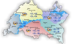 Сегодня в Татарстане град, гроза и до +28