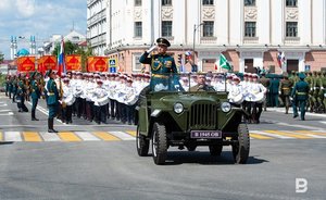 Появилось видео парада Победы в Казани, снятое с высоты