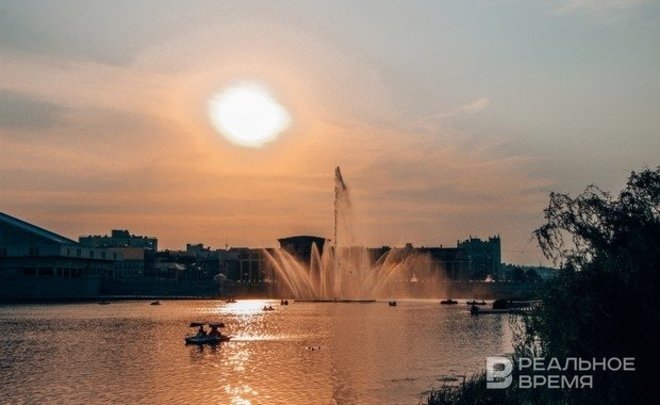 В Казани начался сезон фонтанов