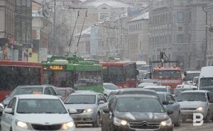 Пробки в Казани вечером достигли 10 баллов