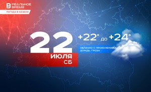 Сегодня в Казани дождь, гроза и до +24 градусов