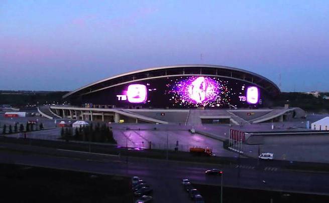 На медиафасаде «Казань Арены» будут транслировать новогоднее обращение Владимира Путина