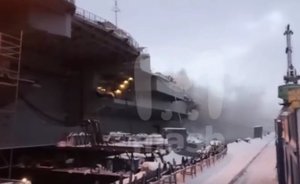 На «Адмирале Кузнецове» ликвидировали открытое горение