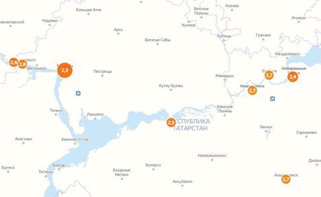 Индекс самоизоляции Казани опустился до 2,2 балла