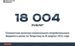 Минимальный потребительский бюджет по Татарстану составил 18 тыс. рублей — это много или мало?
