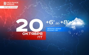 Сегодня в Казани дождь, мокрый снег и до +8 градусов