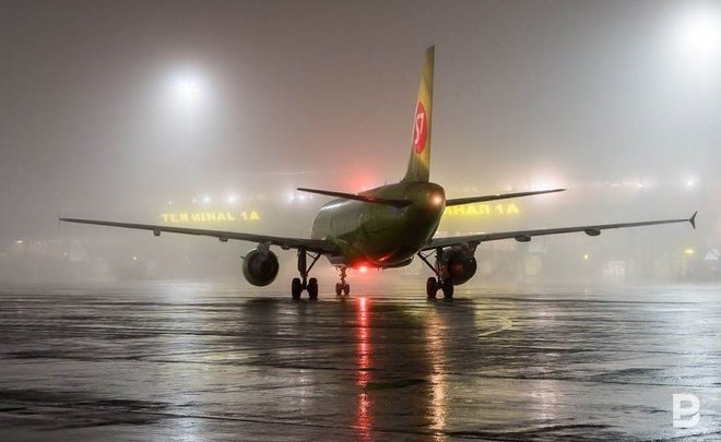 В казанском аэропорту из-за погодных условий задерживаются рейсы