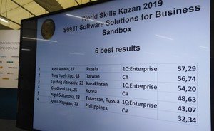 Российский программист выиграл в экспериментальном соревновании от «1С» на WorldSkills