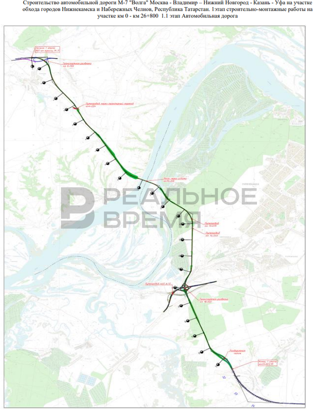 Новая трасса м7 мимо челнов и нижнекамска схема