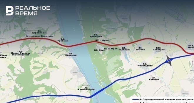 Проект трассы м12 в татарстане