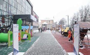 В Казани убрали детскую площадку у КЦ «Сайдаш», установленную к приезду Минниханова