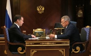 Медведев в своей резиденции встретился с Миннихановым