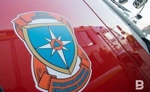 В частном строящемся доме в казанском поселке Аметьево загорелся утеплитель и стройматериалы