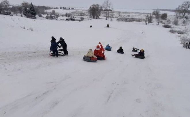 Около Нижнекамска открылся санный спуск