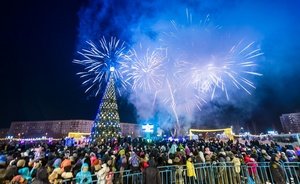 «Нижнекамскнефтехим» открыл новогоднюю площадку в парке Нефтехимиков