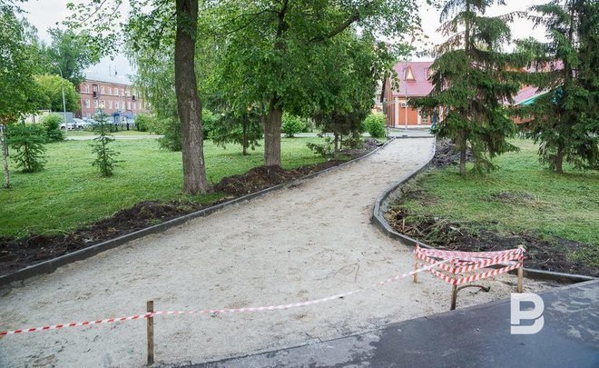 Работы по благоустройству общественных пространств Татарстана выполнены на 66%