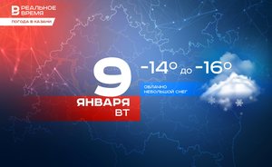 Сегодня в Казани -16 градусов и сильный ветер