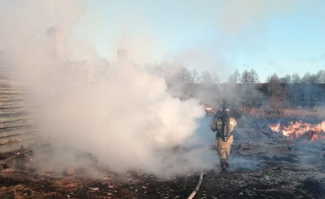 В Татарстане на пожаре в частном доме погиб мужчина