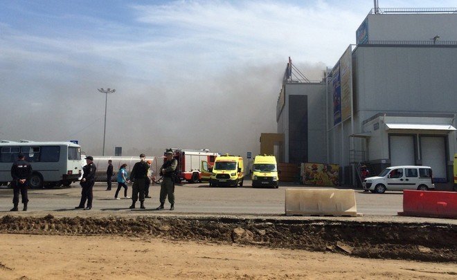 По факту пожара в казанском ТЦ «Порт» возбудили уголовное дело