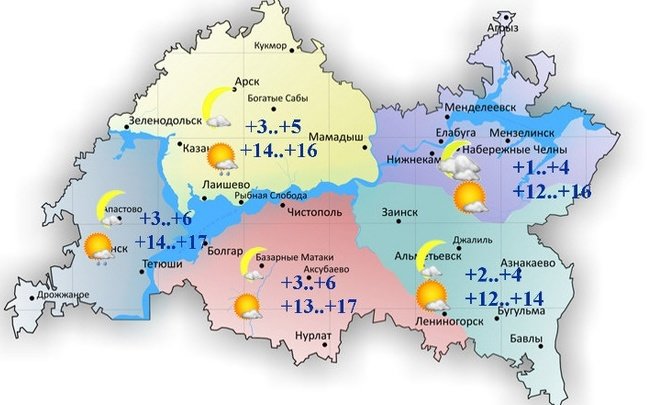 Карта осадков менделеевск