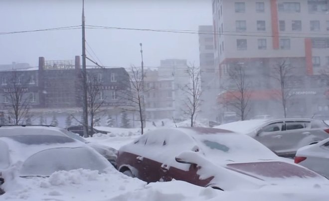 Казанская метель в снимках и видео из соцсетей