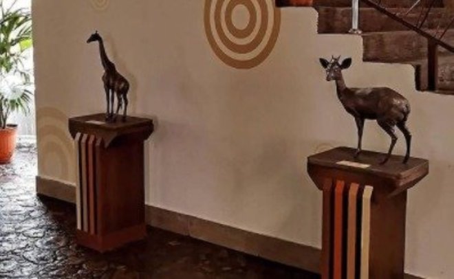 В казанском зоопарке установили скульптуры животных для слабовидящих и незрячих посетителей